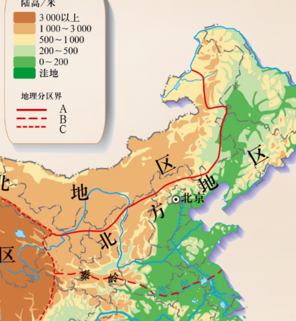 东北平原华北平原地图图片