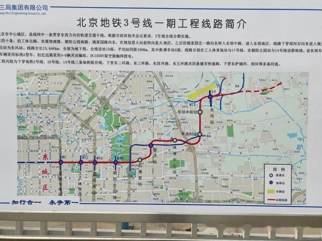 北京地铁3号线一期等线路，今年建成！ - 知乎
