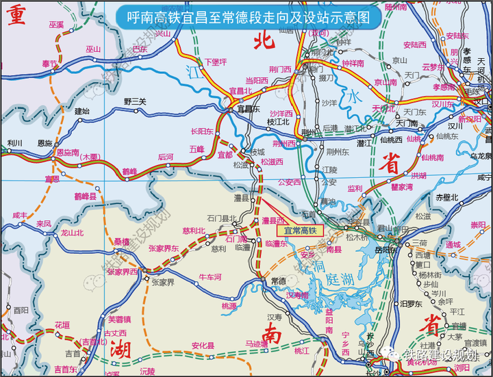 尘埃落定总投资342亿呼南高铁宜昌至常德段方案公示