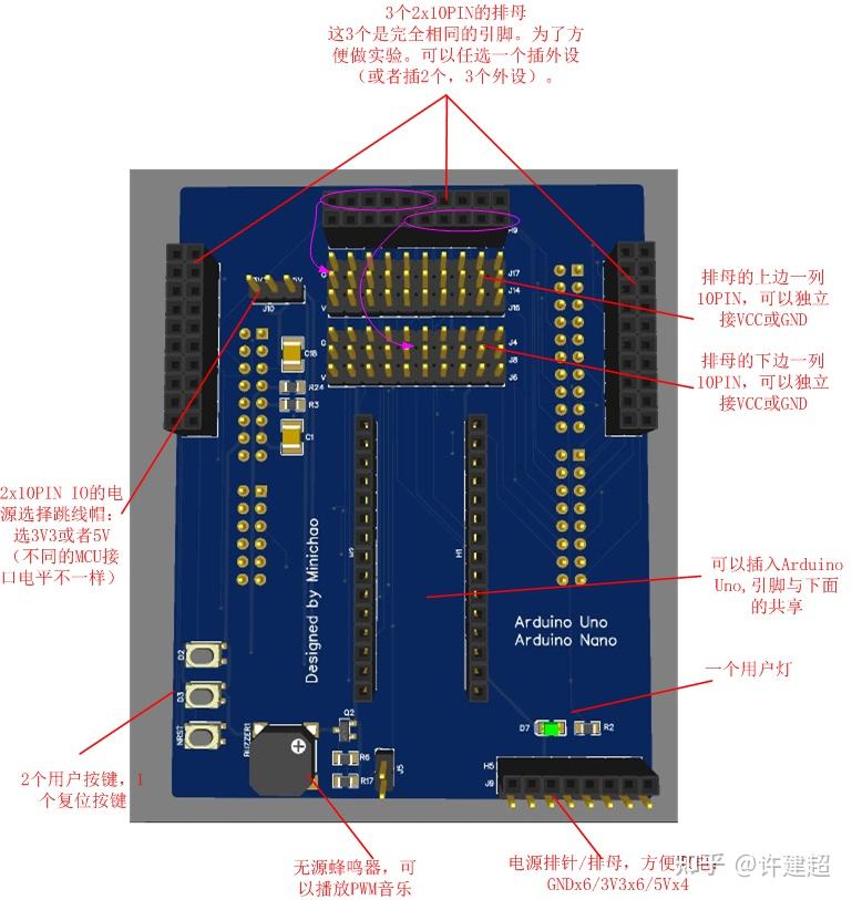 原创电路与PCB设计分享(四):Arduino Uno/Nano终极扩展板 - 知乎