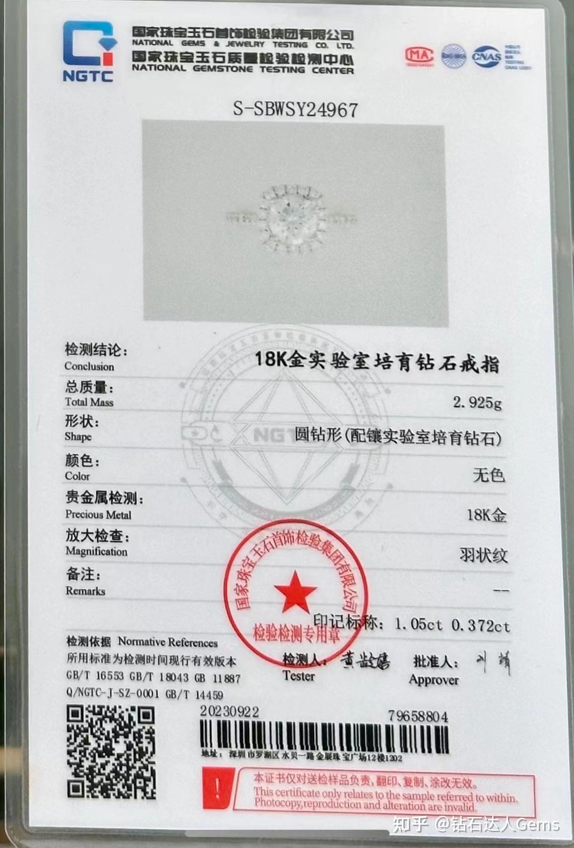 天然钻石和合成钻石有区别吗,国检鉴定证书会体现吗?