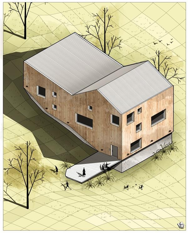 如何使用 sketchup 和 ps 做出插画风的效果图? - 知乎
