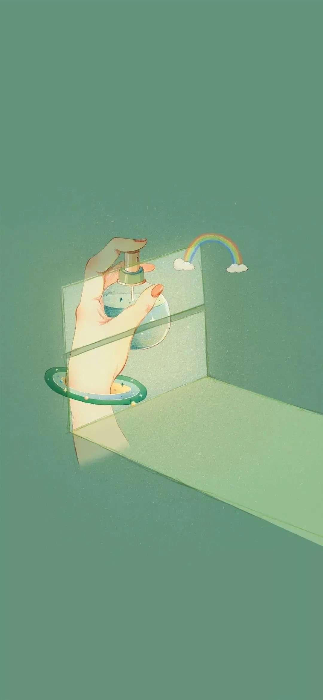 有什么美到极致的绿色壁纸?(绿色壁纸好看卡通动漫)