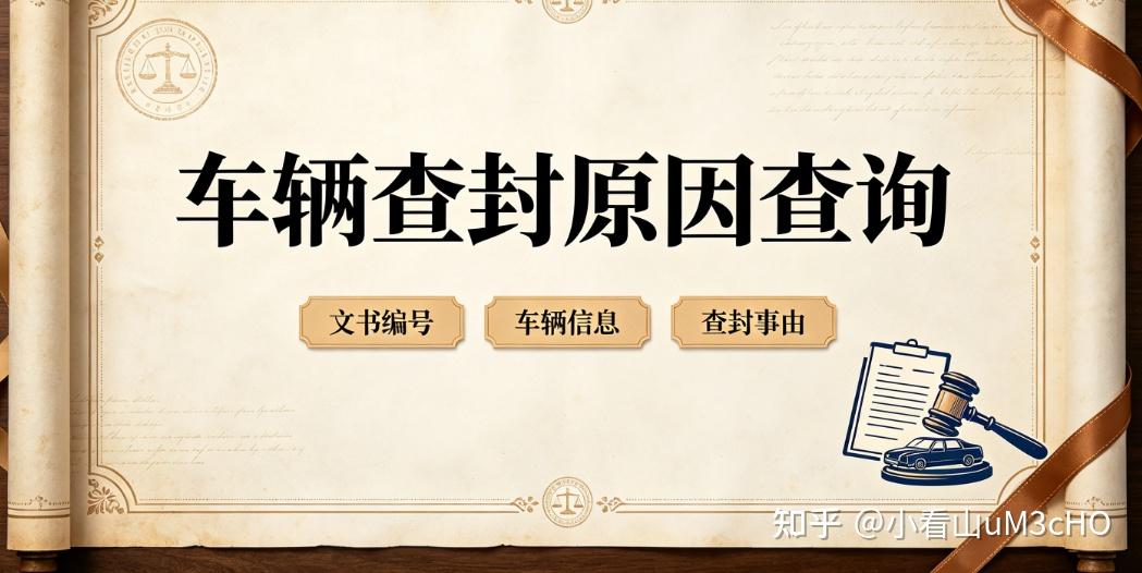 刚解押车辆新增查封?车辆查封原因查询查清新增查封起因