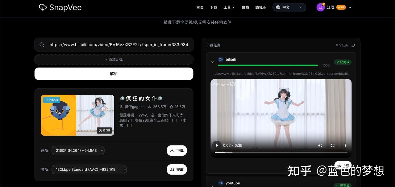B 站视频下载这件事，我终于不用再折腾了
