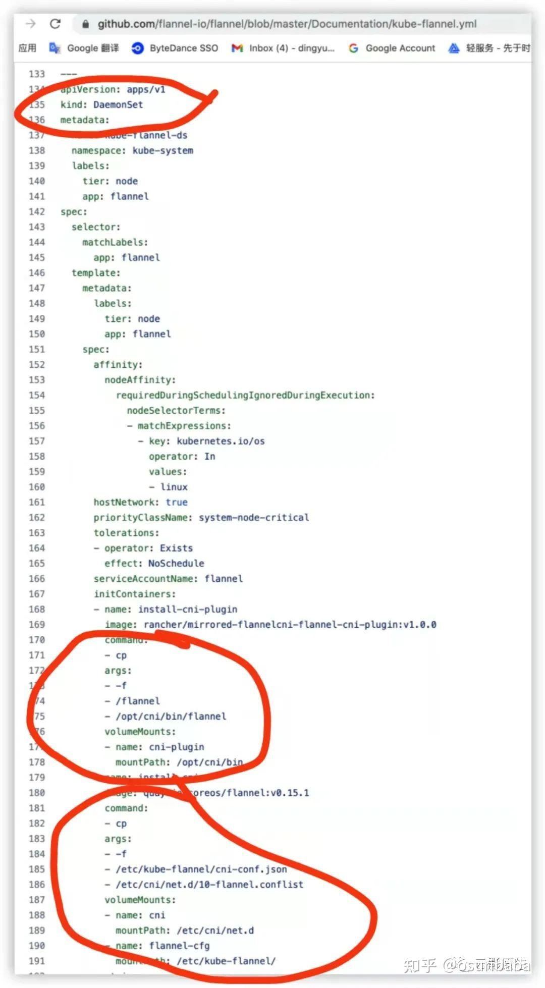 flannel 的 yaml 文件