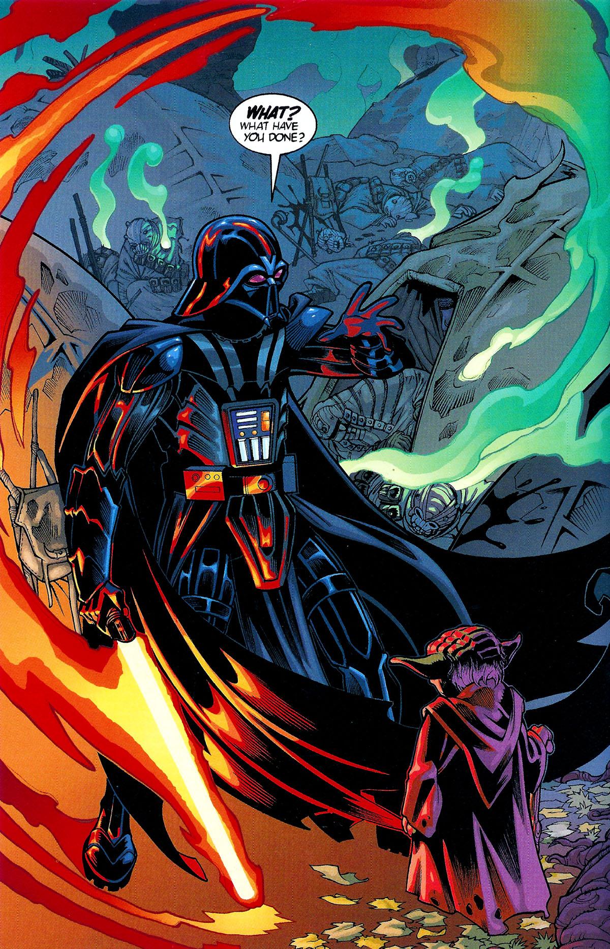 ep5里面达斯维达的实力原力和单挑技术和尤达对比如何