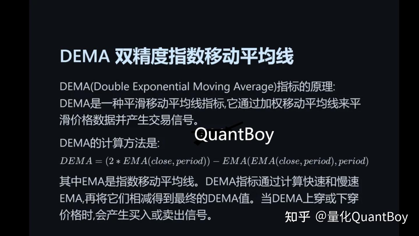 量化交易指标DEMA-Talib.4 - 知乎