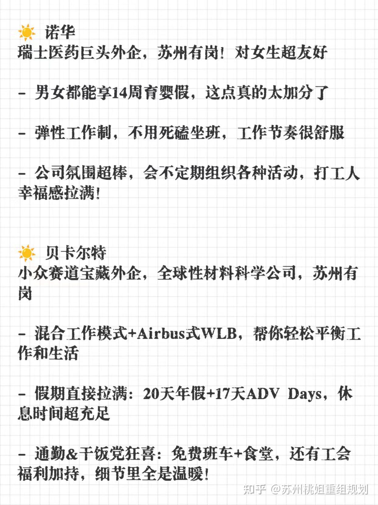 福利超好的小众外企汇总,苏州篇。 - 知乎