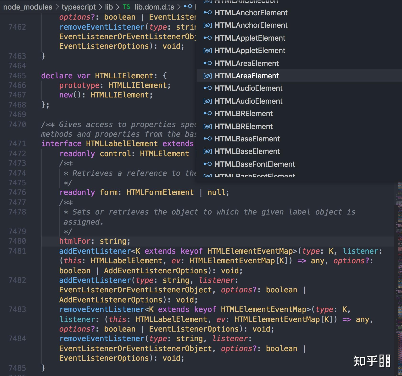 Typescript怎么表示HTML元素的类型？ - 知乎