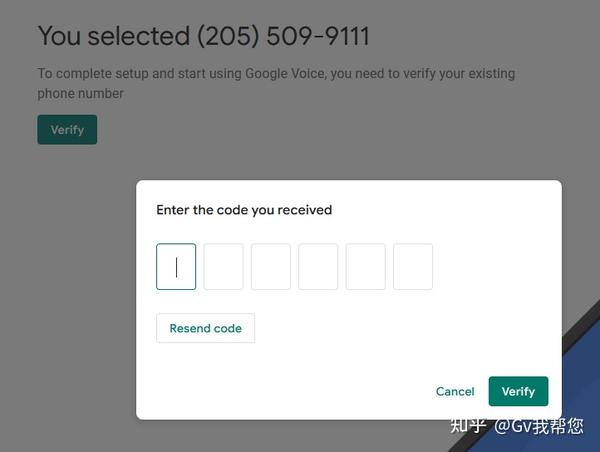 GoogleVoice验证码