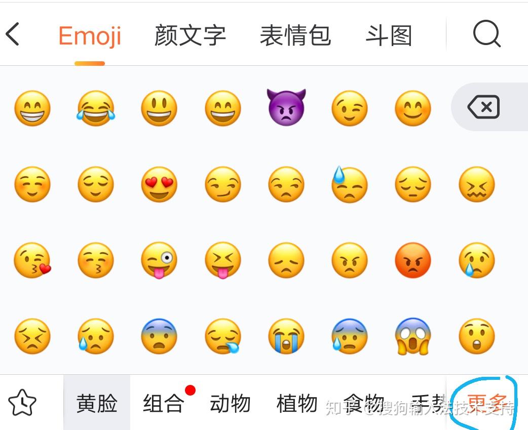 搜狗emoji表情含义图片