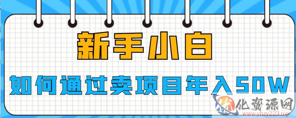 新手小白如何通过卖项目年入50W【揭秘】