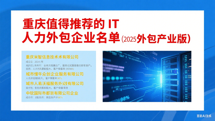 重庆值得推荐的IT人力外包企业名单(2025外包产业版) - 知乎