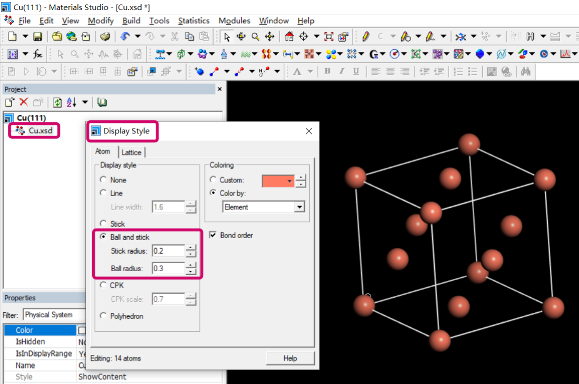 使用Material Studio搭建Cu(111)表面模型 - 知乎
