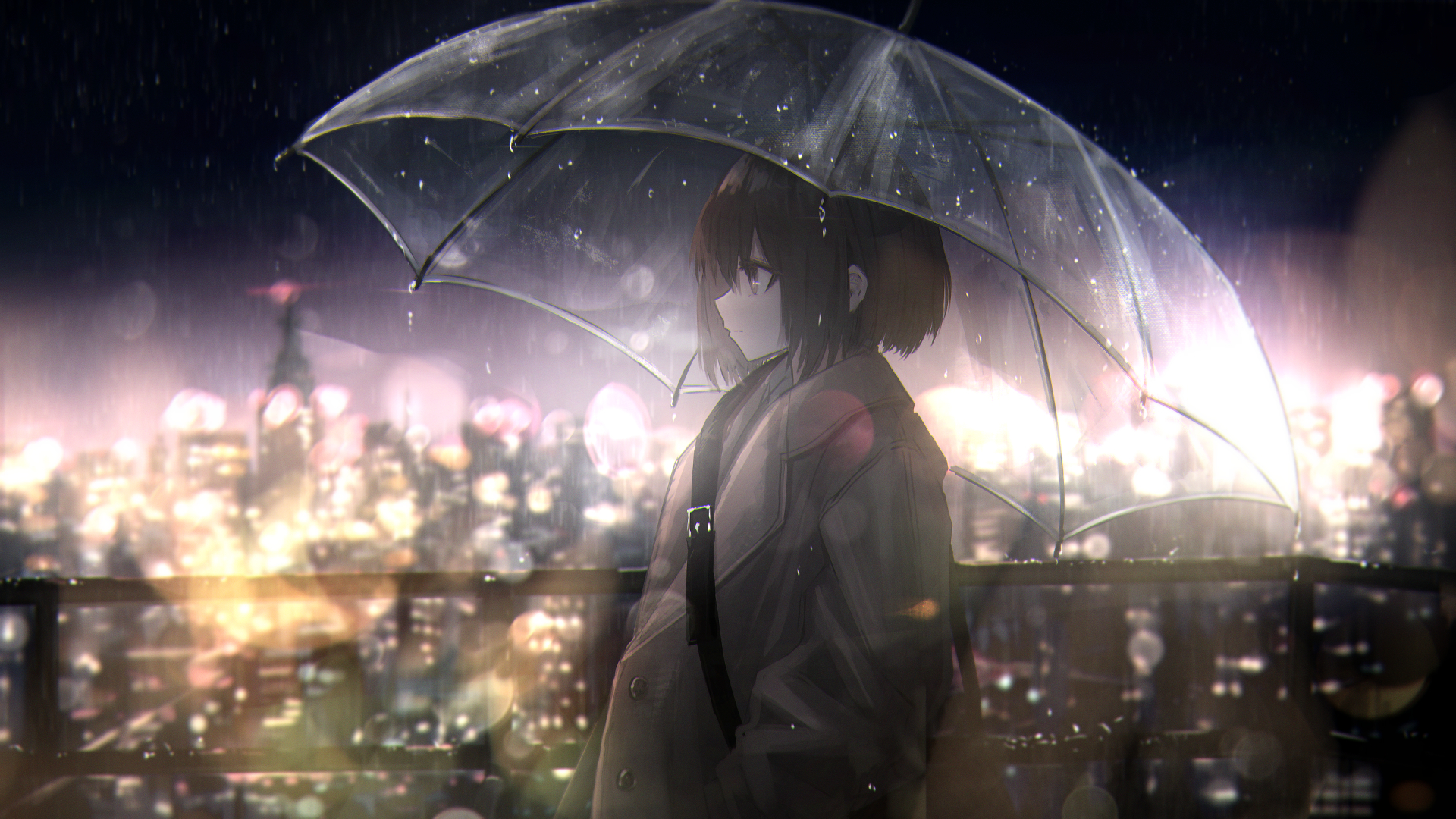 有没有动漫风格的雨景手机壁纸呢? - 知乎