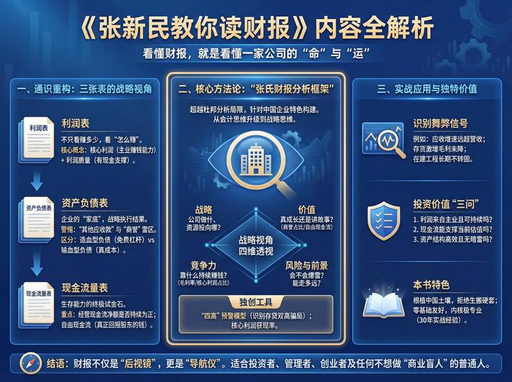 看懂财报,就是看懂一家公司的命与运 --《张新民教你读财报》 - 知乎