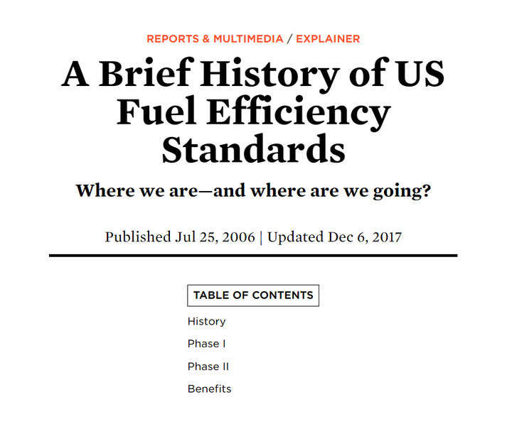A Brief History of US Fuel Efficiency Standards 知乎