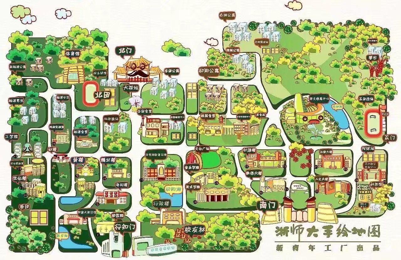 金华浙江师范大学地图图片