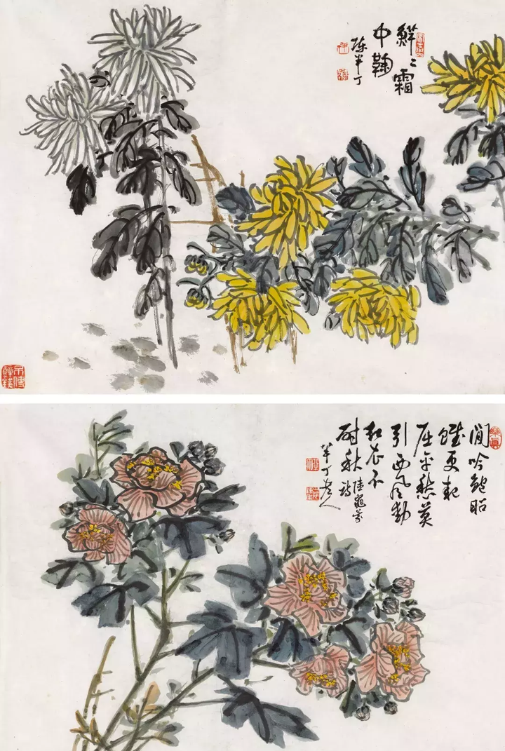 半丁老人　陳年　木版画　在銘 半丁老人国画作品欣赏|陈半丁|吴昌硕_新浪新闻