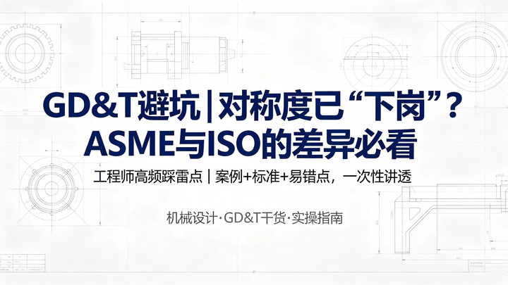 Iso 22153 GD&T对称度大揭秘:ASME已取消,ISO还在用?#GD&T#几何公差#形位公差#尺寸链#公差叠加#检具设计#ASME Y14.5#ISO ...