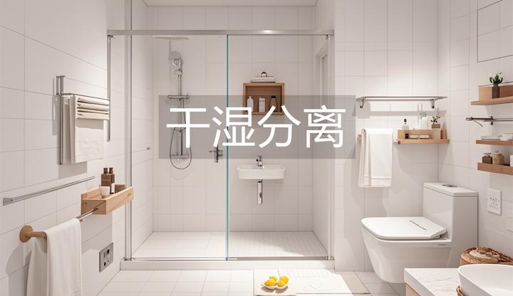 干湿分离很重要,哪怕卫生间再小,也一定要做好! - 知乎