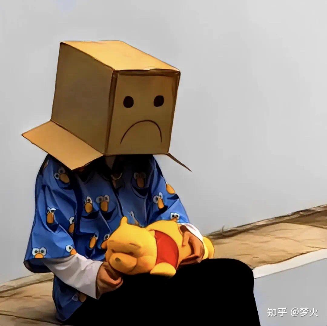 有没有动漫头上带着纸袋的头像