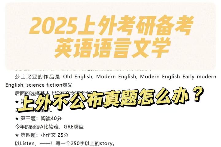 2025年上外考研备考英语语言文学往年考研真题题型回顾(以2020年-2023年的为例) - 知乎