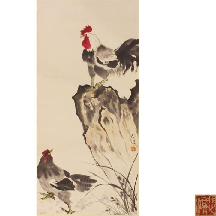 国画大师徐悲鸿《金鸡图》 - 知乎