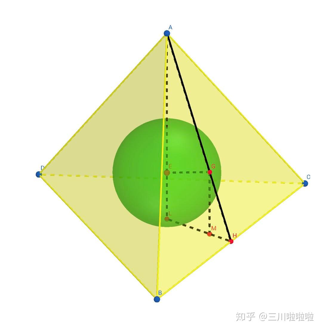 正三棱锥内切球的四个切点两类分别在三角形的什么位置