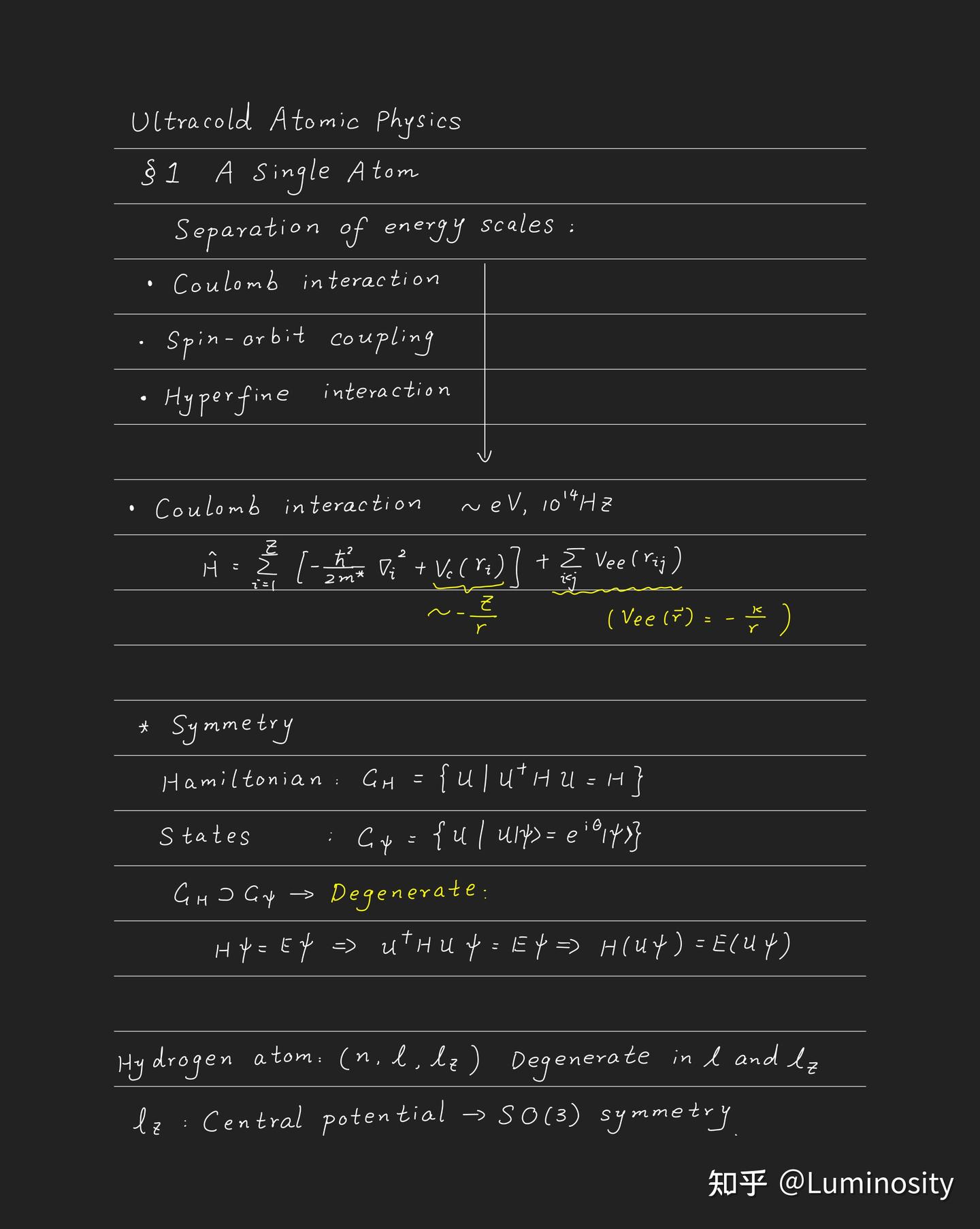 【冷原子】Note 1. A Single Atom - 知乎