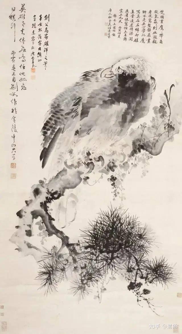 高劍父 花鳥圖 高剑父画花鸟，够味儿！_中国_美术_绘画