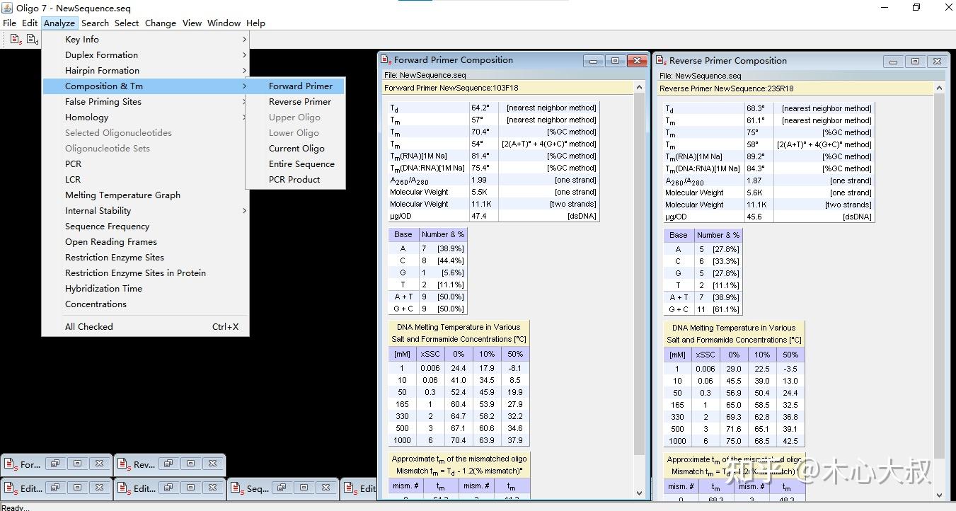 Oligo7引物分析评价和筛选流程 - 知乎