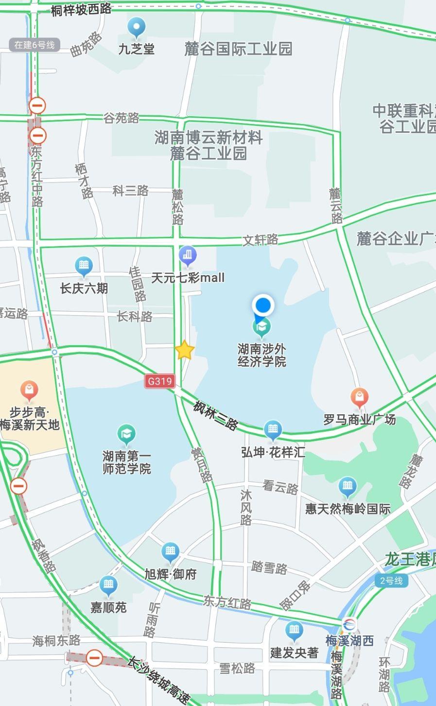 湖南涉外经济学院地图图片