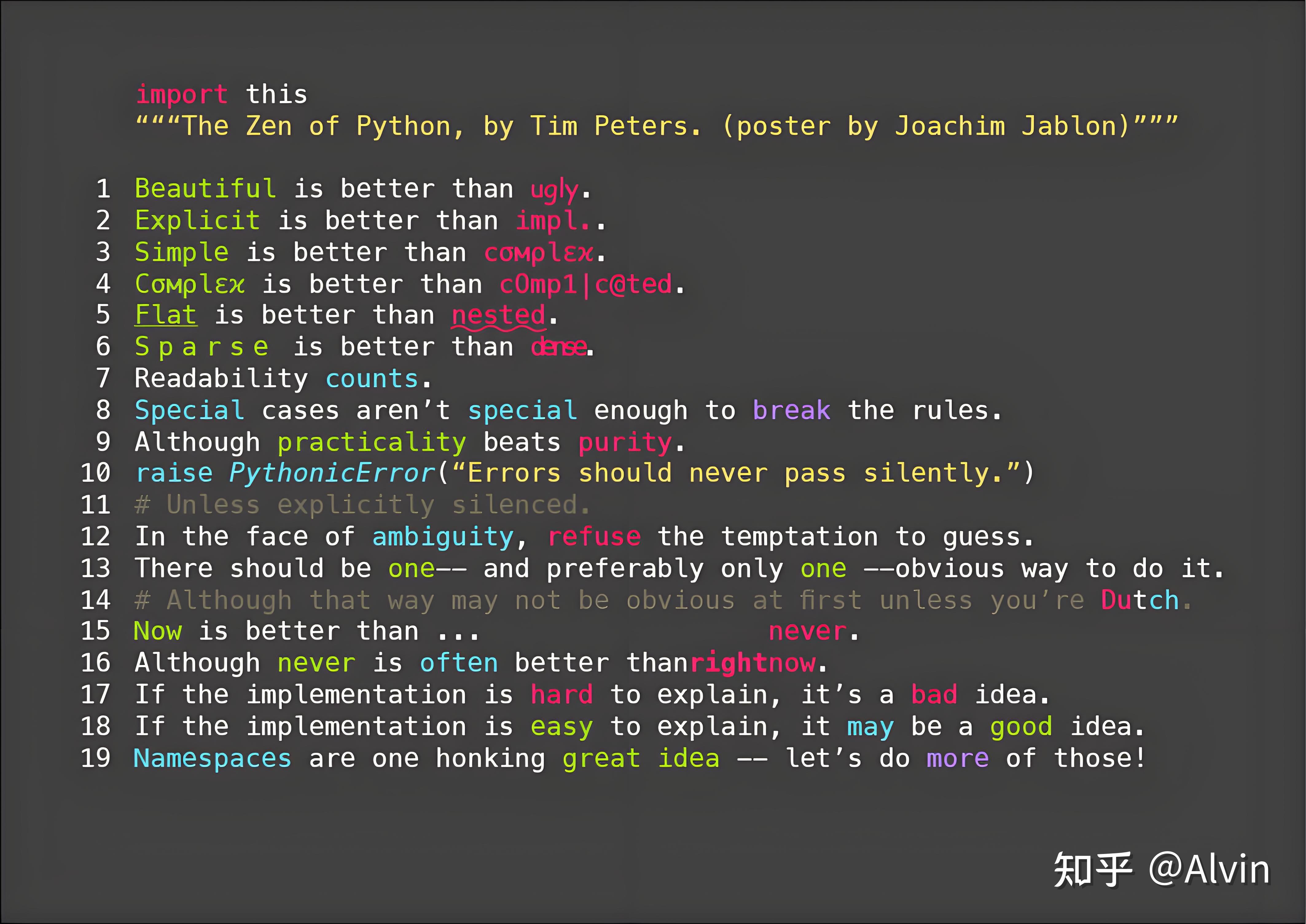 AI给的代码示例，带你参悟Python 之禅 - 知乎