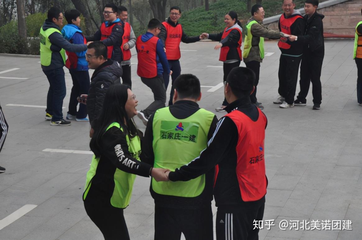 石家庄企业团建拓展培训：室内户外都可以玩的团建热身小游戏——圆角组合 - 知乎