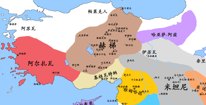 史图馆赫梯历代疆域变化1古王国时期