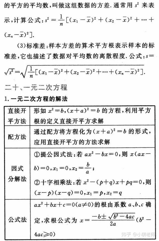 初一到初三数学知识点全总结 - 知乎