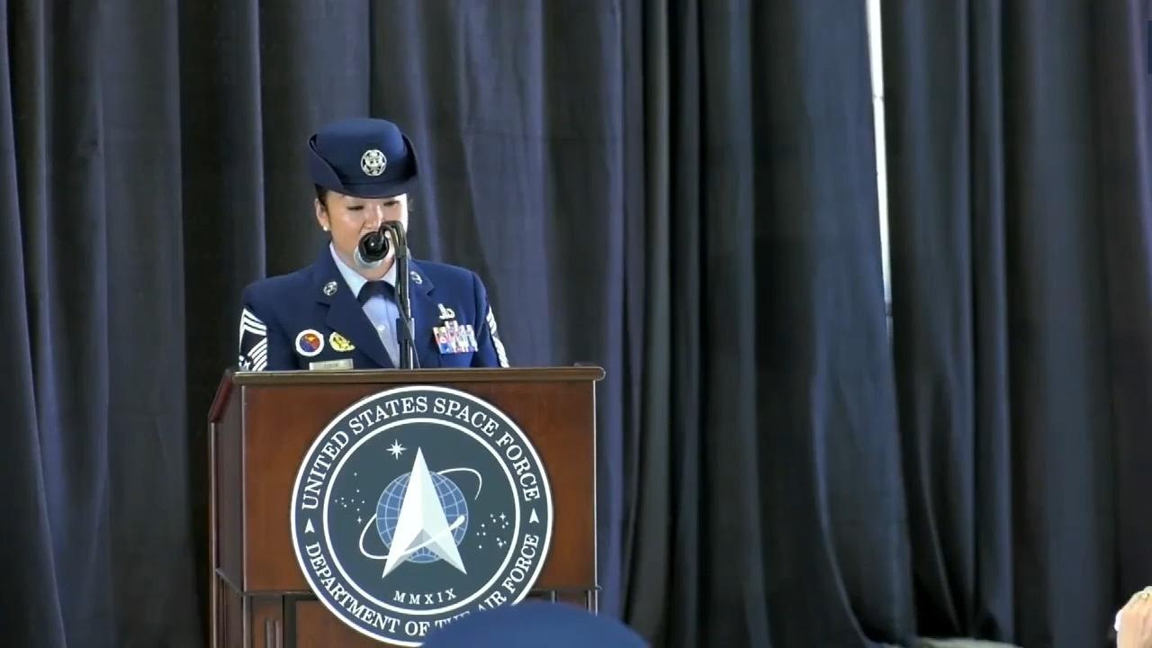 美太空军训练与战备司令部成立仪式(210823)