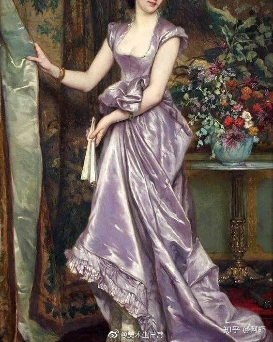 古典油画中画这些紫色礼服裙的画家是哪几位? - 知乎
