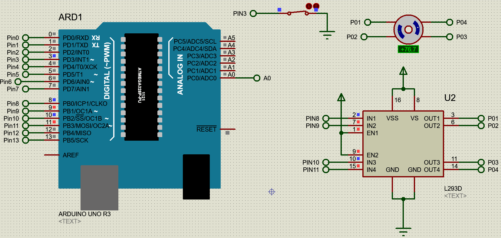 Proteus L293D proteus-l293d