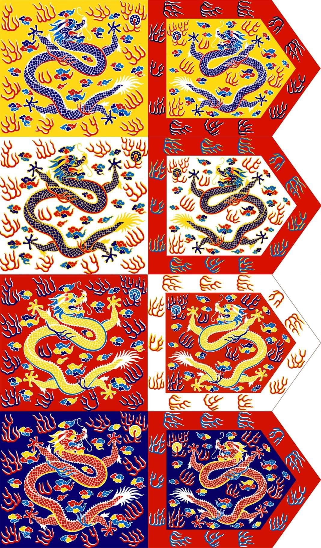 如果中国古代的各个王朝都有国旗,他们的国旗会是什么样? - 知乎