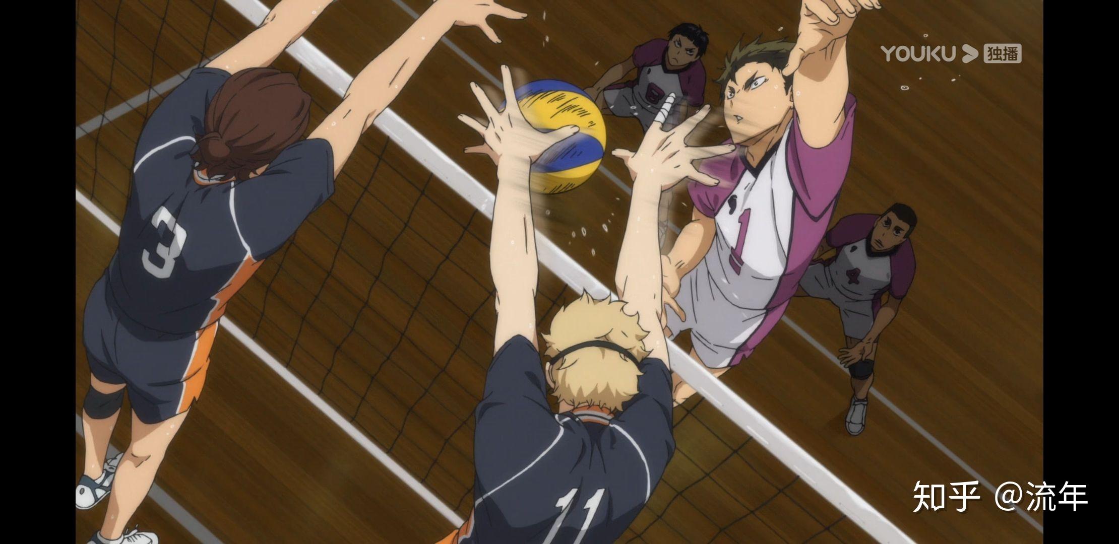 你最喜欢动画排球少年中哪张截图