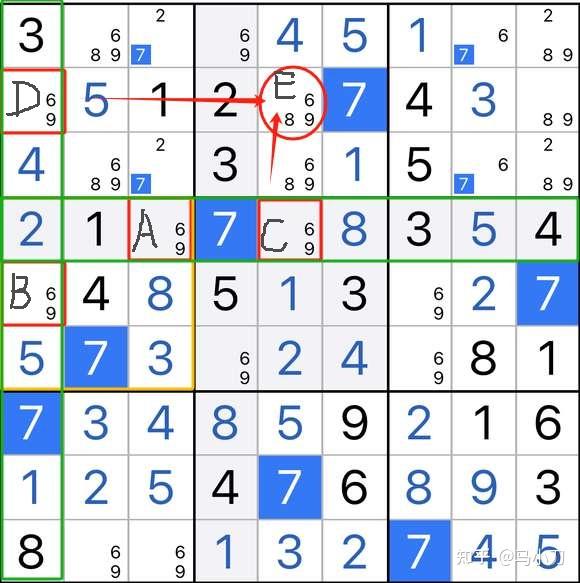数独 卡住了,有什么技巧解? - 知乎
