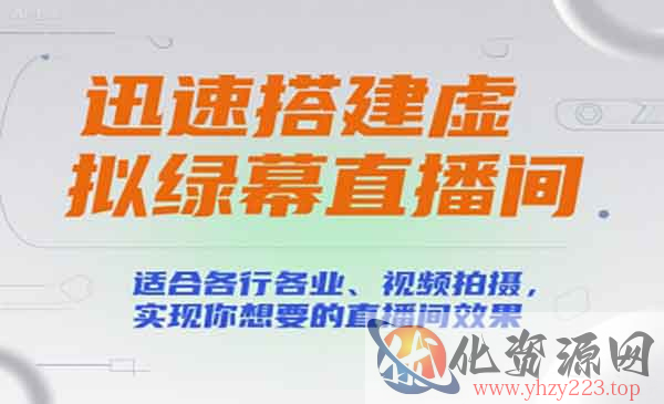 迅速搭建虚拟绿幕直播间_wwz