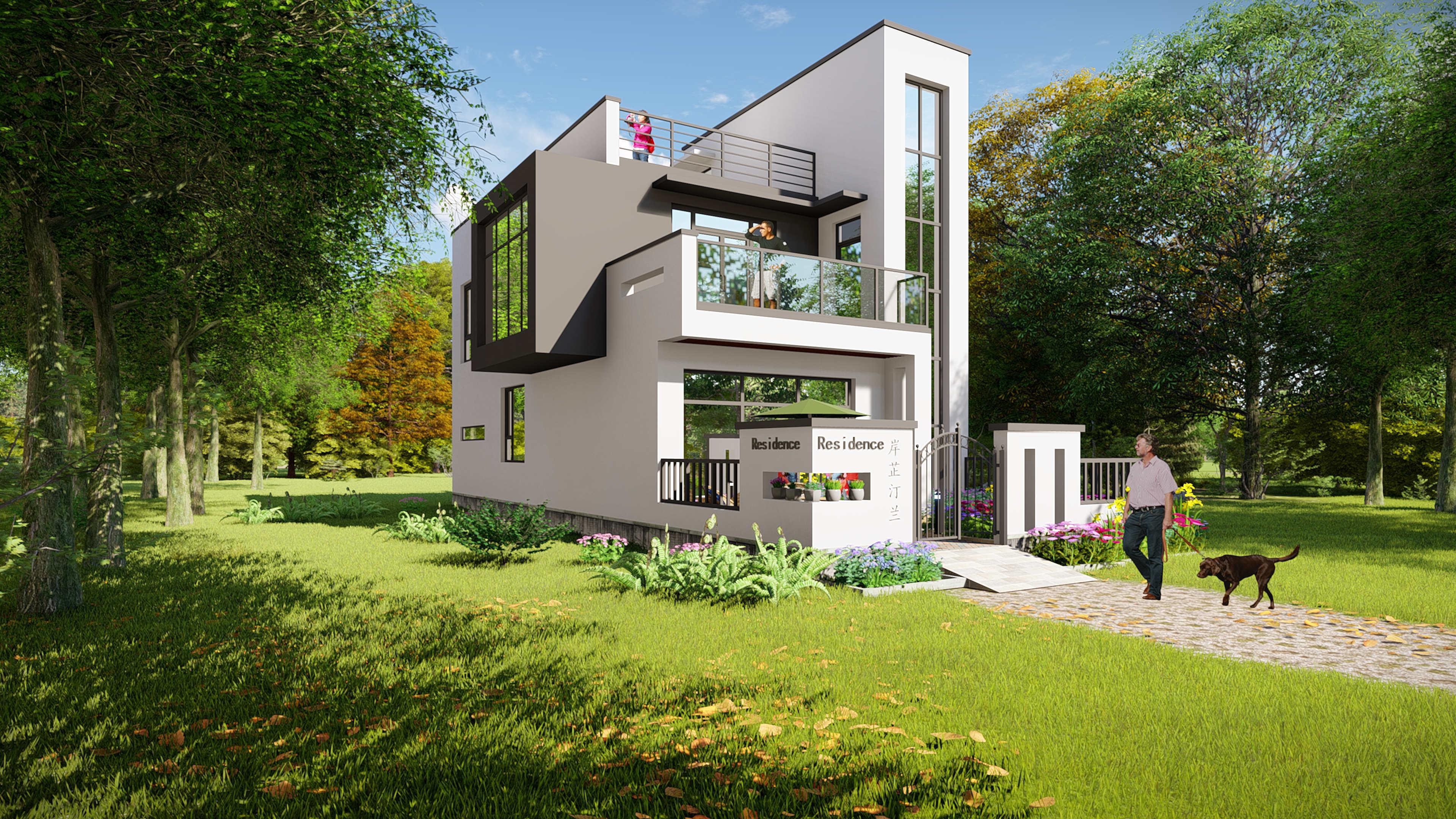 适合年轻人的二层现代风格别墅