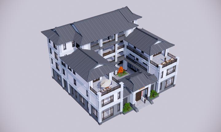 润润四合院设计刘鹰:广东超豪华的全石材外装四合院28×26 - 知乎