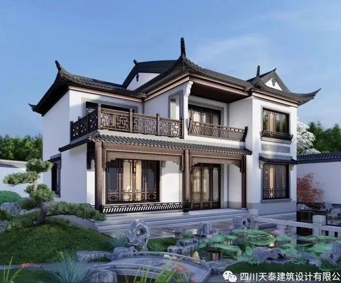 四川仁寿二层苏式风格乡村别墅,带堂屋设计,传统中式乡村别墅图 - 知乎