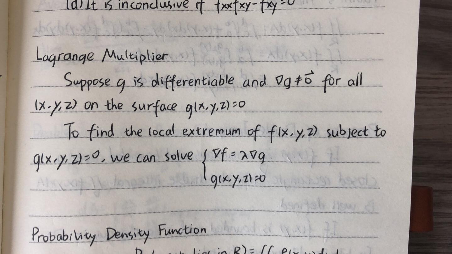 用拉格朗日乘数法求出极值后如何判断其是极大值还是极小值？ - 知乎用户的回答- 知乎