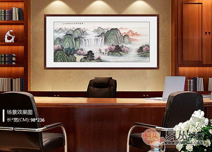 老板办公室挂什么画好?李国胜山水画 水墨韵味典雅 - 知乎